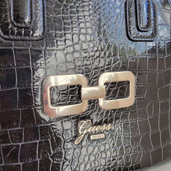 GUESS VINATGE crocodile skin shoulder bag - Picture 3 of 15